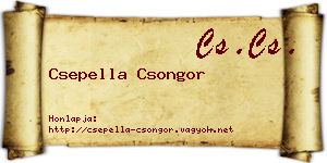 Csepella Csongor névjegykártya