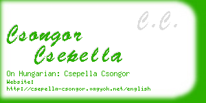 csongor csepella business card